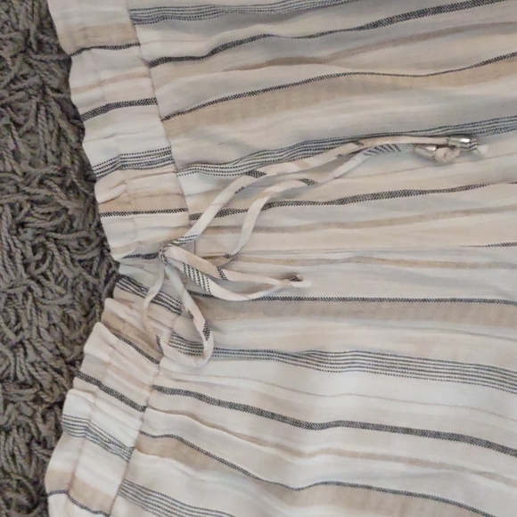 Crepe Palazzo Elastic Waist wide leg Striped Pants Cruise I.N. Studio Womens 3X - Picture 3 of 11